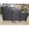 Image 2 : SWISS GEAR 3 PIECE SUITCASE COLOR BLACK WITH BLUE TRIM MODEL SW53270/SW53274/SW53278 (NEW IN