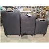Image 2 : SWISS GEAR 3 PIECE SUITCASE COLOR BLACK WITH RED TRIM MODEL SW53270/SW53274/SW53278 (NEW IN