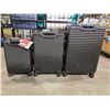 Image 2 : HEYS DURAVOLE 3 PIECE SUITCASE COLOR BLACK (NEW OUT OF BOX)