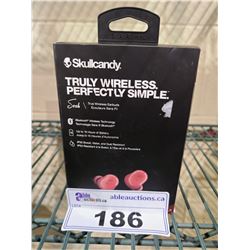 SKULLCANDY SESH WIRELESS, SWEAT, WATER, & DUST RESISTANT EARBUDS WORKING CONDITION