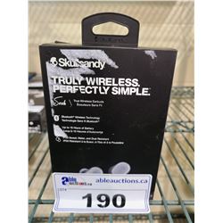 SKULLCANDY SESH WIRELESS, SWEAT, WATER, & DUST RESISTANT EARBUDS WORKING CONDITION