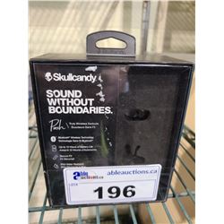 SKULLCANDY PUSH WIRELESS WATER RESISTANT EARBUDS WORKING CONDITION