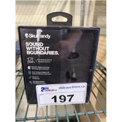 SKULLCANDY PUSH WIRELESS WATER RESISTANT EARBUDS WORKING CONDITION