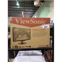 VIEWSONIC LCD WIDESCREEN MONITOR 22" MODEL VA2231W-LED