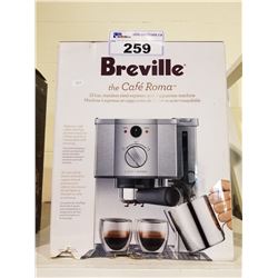 BREVILLE THE CAFE ROMA STAINLESS STEEL ESPRESSO/CAPPUCCINO MACHINE