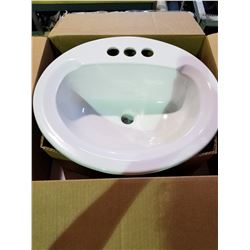 NEW IN BOX MANSFIELD 20" X 17" OVAL SELF RIMMING SINK