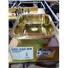 Image 1 : BLANCO PVD BRASS BAR SINK POLISHED FINISHED SELF RIMMING 15-5/8" X 14-1/8"