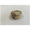 Image 1 : 10K YELLOW GOLD (TESTED) DIAMOND MENS RING