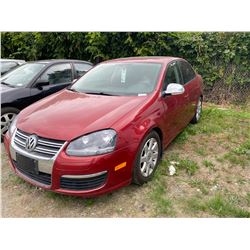 2006 VOLKSWAGEN JETTA TDI, RED, 4DRSD, DIESEL, MANUAL, VIN#3VWST71K16M751779, 320,625KMS,