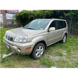 2006 NISSAN XTRAIL SE, BROWN, 4DRSD, GAS, AUTOMATIC, VIN#JN8BT08T46W100255, DEAD BATTERY KMS TO