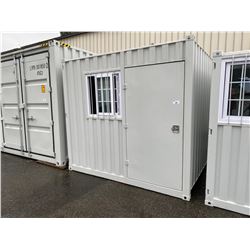 NEW 9' CONTAINER WITH 1 DOOR & 1 WINDOW