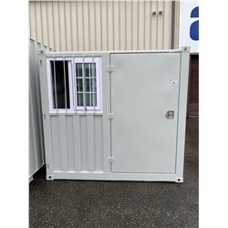 NEW 8' CONTAINER WITH 1 DOOR & 1 WINDOW