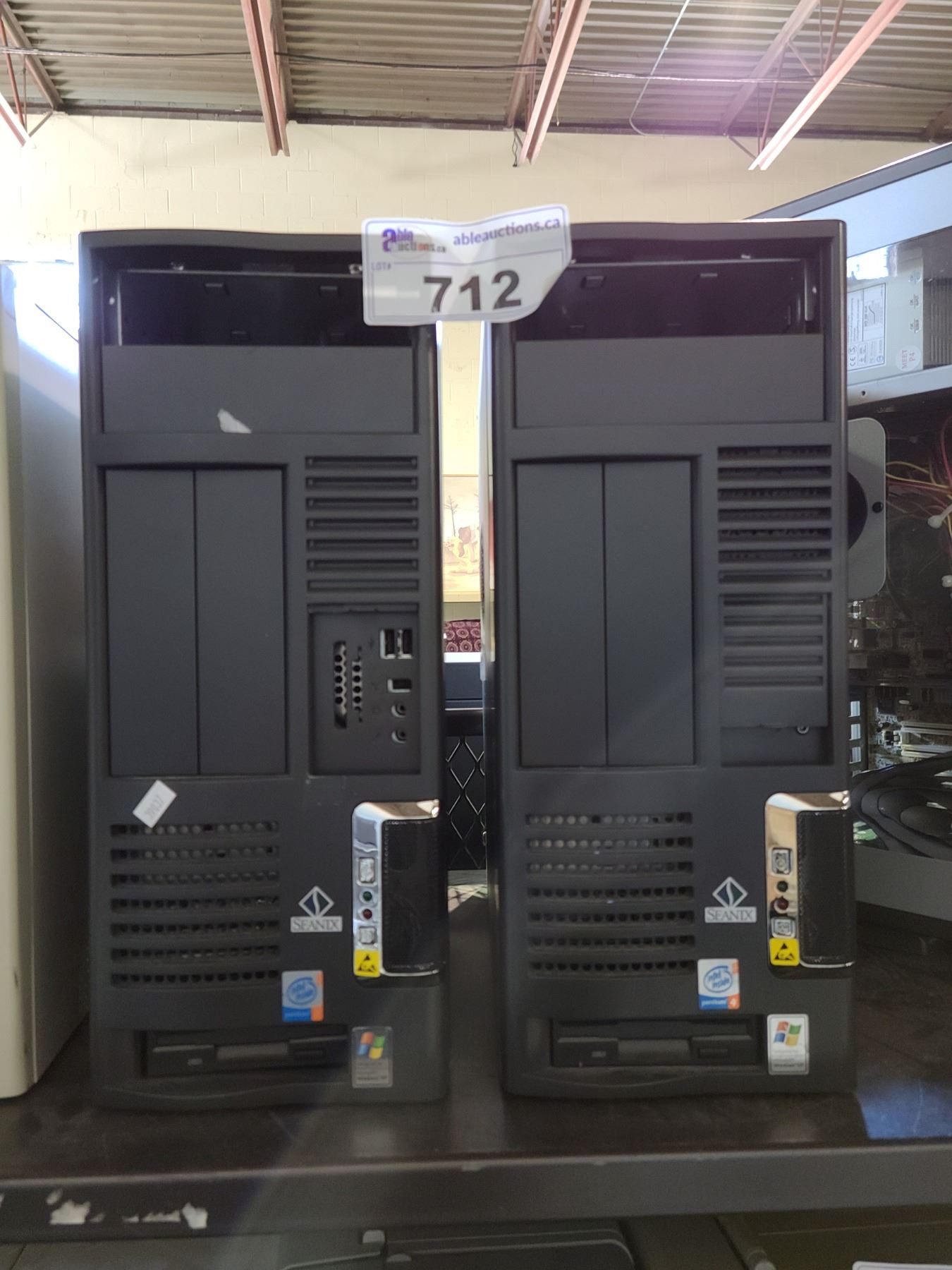 Seanix Computer 2 SEANIX COMPUTER TOWERS (NO HARD DRIVES) - Able Auctions