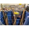 Image 2 : ASSORTED SHOVELS, RAKES, & MORE (BIN NOT INCLUDED)