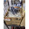 Image 2 : BOX OF ASSORTED EXTENSION CORDS & GLOVES