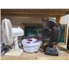 Image 2 : ASSORTED TOOLS, FANS, PAPER SHREDDER, LIGHTS, & MORE