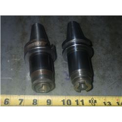 (2) BT40 Ridged Tap Holders