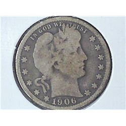 1906-D Barber Quarter