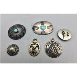 Group of Vintage Pendants, Pins and Buttons
