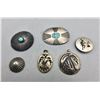 Image 1 : Group of Vintage Pendants, Pins and Buttons
