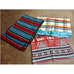 Two Pendleton and One Hudson Bay Blanket