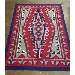 Large, Vintage Navajo Textile With Info