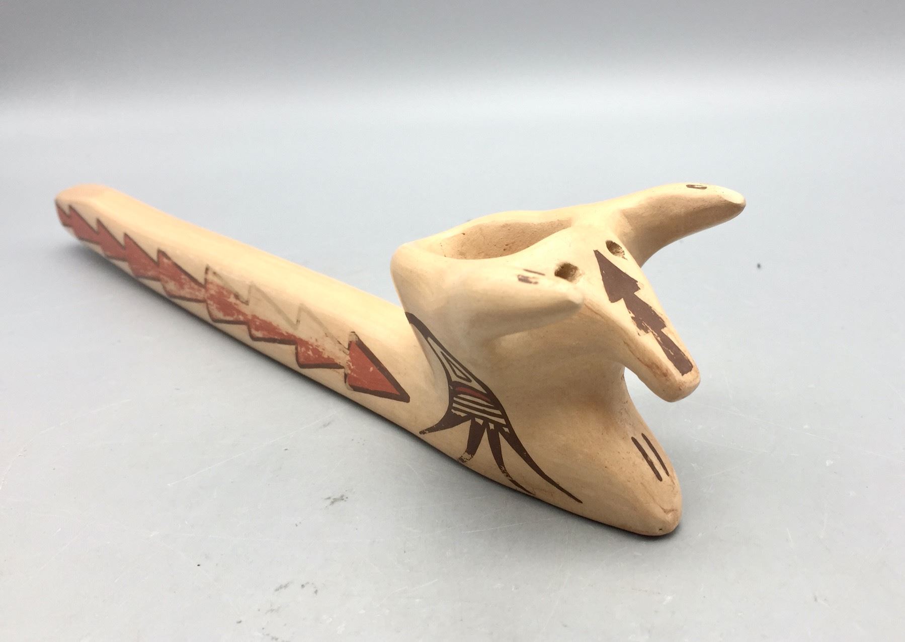 Unique Hopi Effigy Pipe
