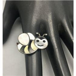 Zuni Inlay Bumble Bee Ring