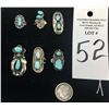 Image 6 : Six Vintage Turquoise Rings