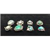 Image 3 : Eight Vintage Turquoise Rings