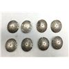 Image 1 : Eight Vintage Sterling Silver Conchos