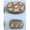 Image 3 : 4 Prehistoric Manos Decorated with Pot Sherds