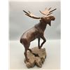 Image 1 : Hand Carved Ironwood Moose Statue