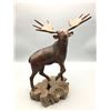 Image 2 : Hand Carved Ironwood Moose Statue