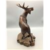 Image 3 : Hand Carved Ironwood Moose Statue
