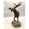 Image 5 : Hand Carved Ironwood Moose Statue
