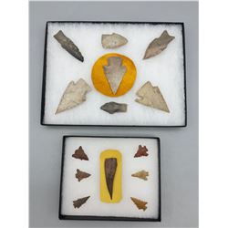 Two Frames of Prehistoric Points