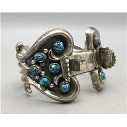 Vintage 12 Stone Turquoise Watch Bracelet.