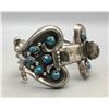 Image 1 : Vintage 12 Stone Turquoise Watch Bracelet.