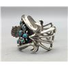 Image 3 : Vintage 12 Stone Turquoise Watch Bracelet.