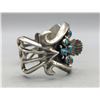 Image 6 : Vintage 12 Stone Turquoise Watch Bracelet.