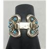 Image 7 : Vintage 12 Stone Turquoise Watch Bracelet.