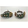 Image 2 : Sterling Silver Turquoise Inlay Spurs with Beaded Straps