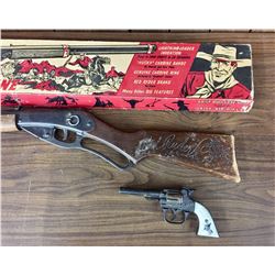 1939 Red Ryder BB gun with Box and Early Cap Gun