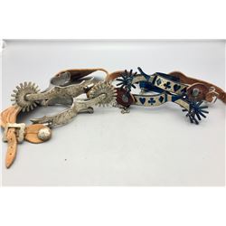 2 Pairs of Fancy Mexican Spurs