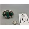 Image 8 : Vintage Three Stone Bracelet with Nice Turquoise