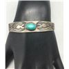 Image 1 : Old Turquoise Bracelet with Whirling Logs