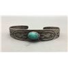 Image 2 : Old Turquoise Bracelet with Whirling Logs