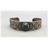 Image 2 : Old Turquoise Bracelet with Whirling Logs