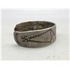 Image 3 : Old Turquoise Bracelet with Whirling Logs